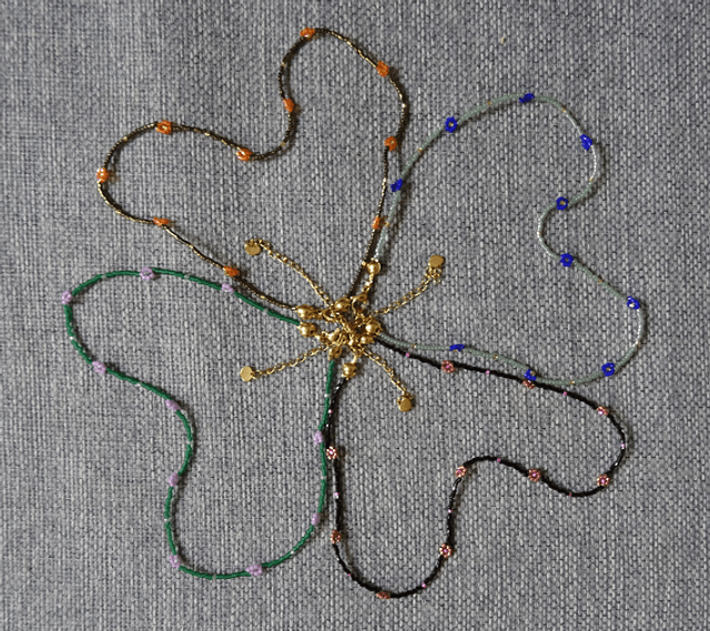 Collier Fleurs