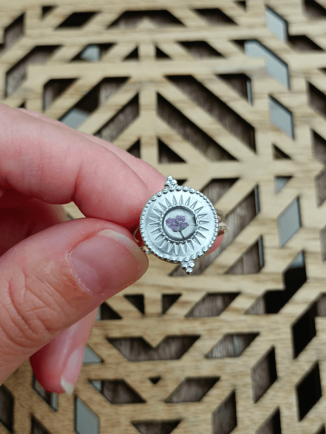 Bague Fleur Violette