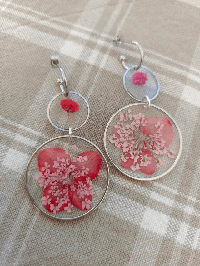 Modèle unique - Fleurs rouges & roses
