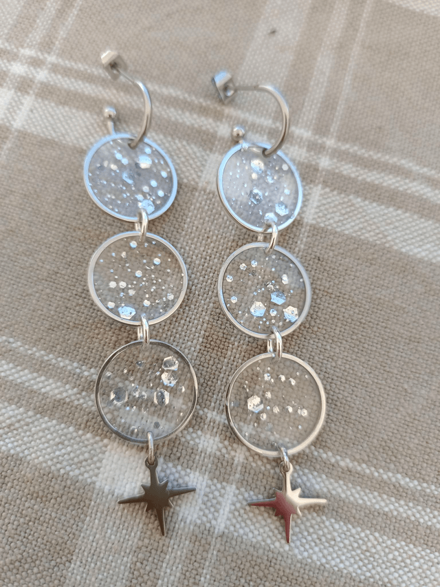 Modèle unique - Paillettes argentées