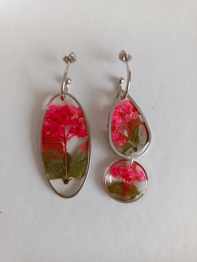 Modèle unique - Fleurs séchées asymétrique 