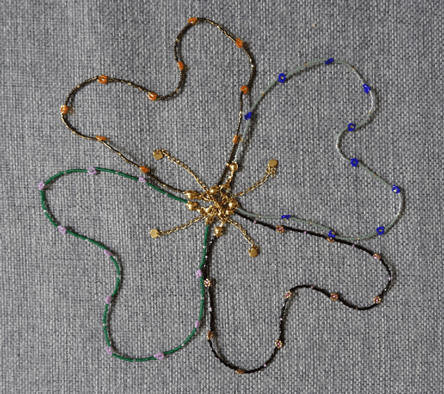 Collier Fleurs