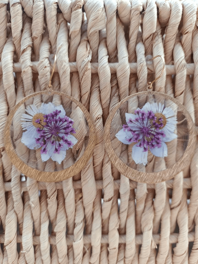 Modèle unique - 3 fleurs séchées 