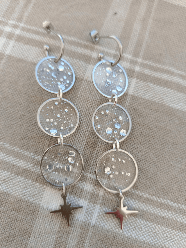 Modèle unique - Paillettes argentées